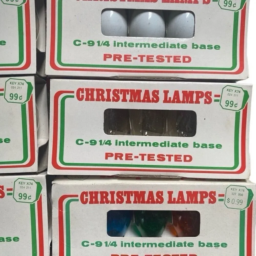 Vintage C-9 1/4 Replacement Bulbs - NEW OLD STOCK
